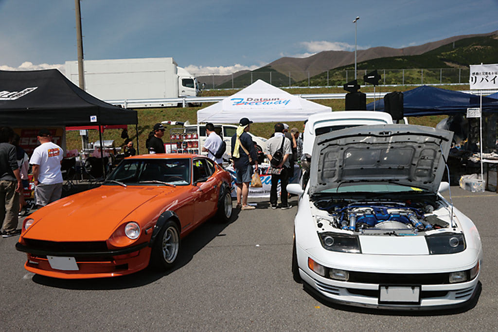 Z31 Z32 Z33 Z34 ハチマル世代 現行型も多数参加 Advanオールフェアレディzミーティング ４ Nosweb Jp 日本の旧車webマガジン ノスウェブドットジェイピー