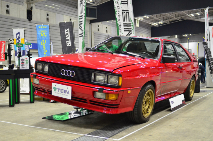 テインがアウディ・クワトロのスペシャライズド・ダンパーを製作・展示