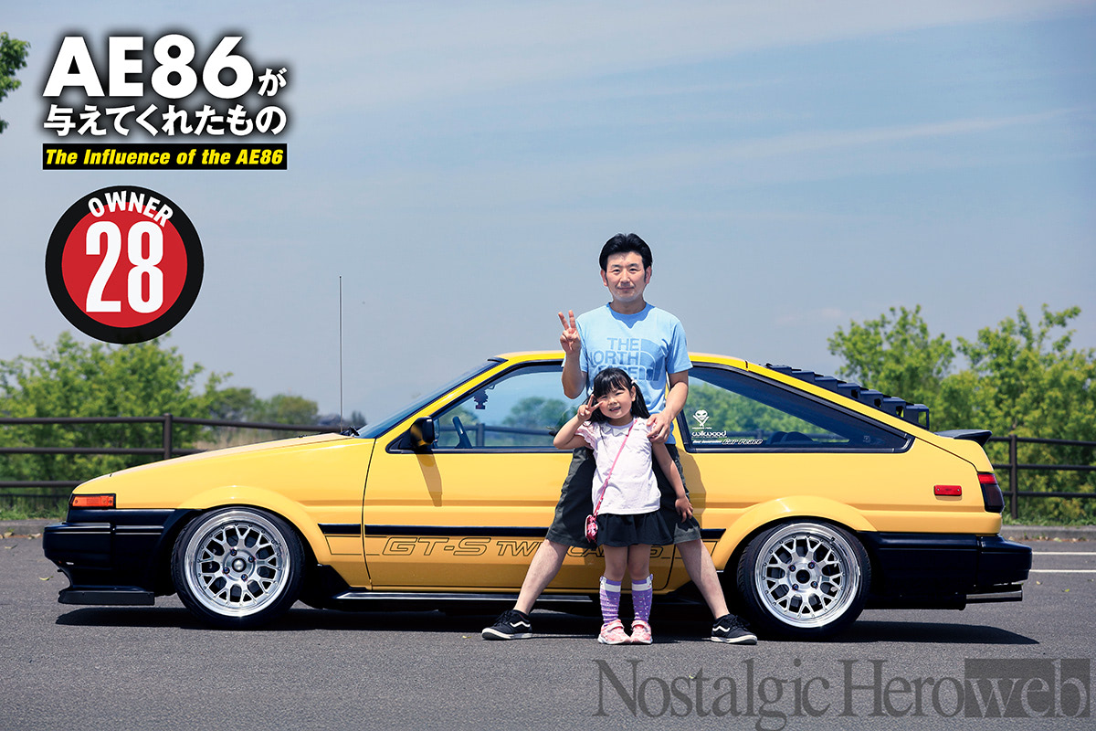 カローラGT‐S。美しいエンジンルームに目を奪われる左ハンドルのUSDM