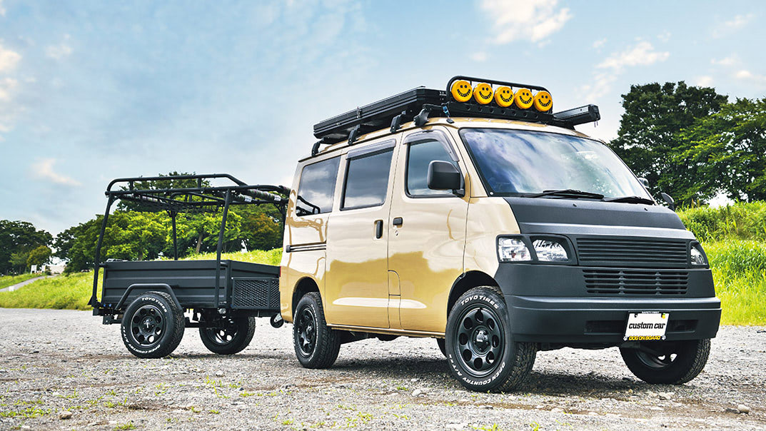 トレーラーもカスタム満載!!】ルーフトップテント搭載！ トレーラーを