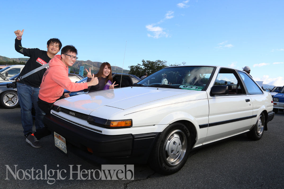 左ハンドルのAE86や2ドアカローラなど、バラエティーに富んだトヨタ車