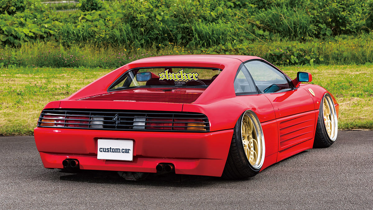 フェラーリのエンジンが地面に!!】激キャンバーで極太サイズをツラ履き