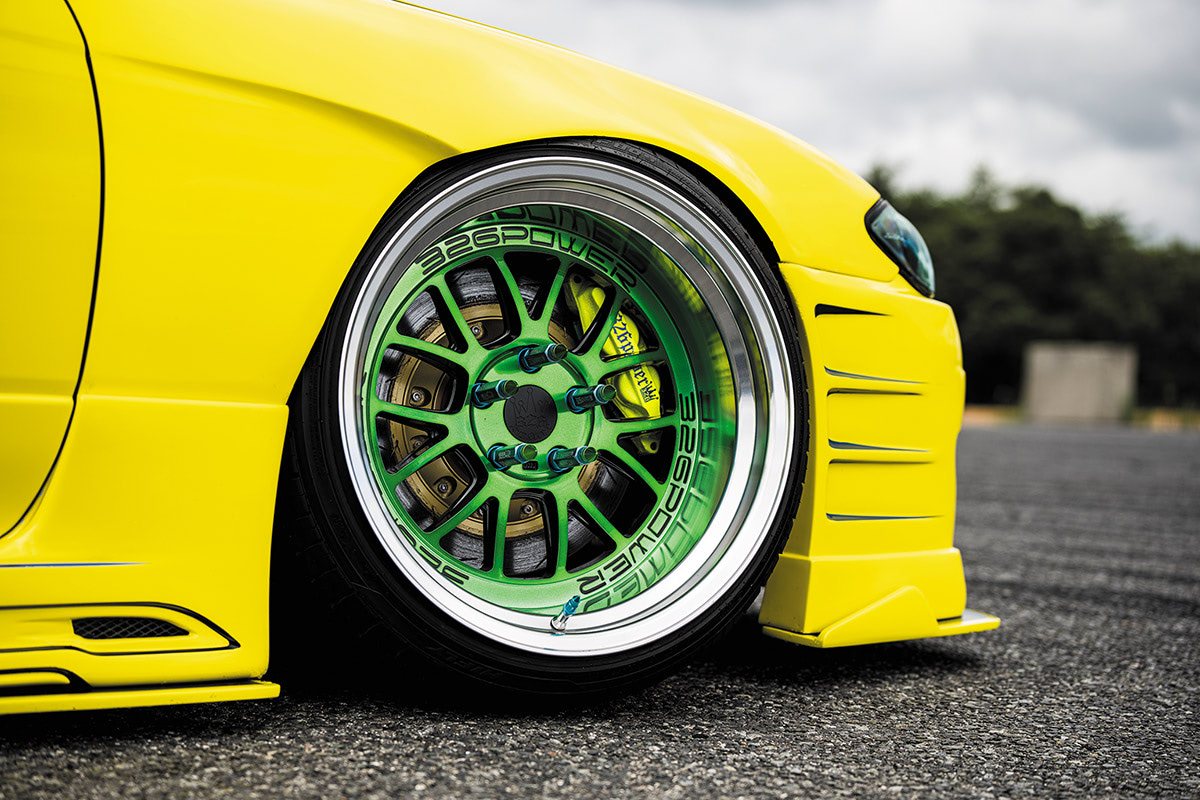 法人様送料込新品★本気の7J₊25 155/55R14★JDM・車高短・スタンス STANCENATION JAPAN TOKYO ODAIBA【搬出③】車高短興業のアワード車両