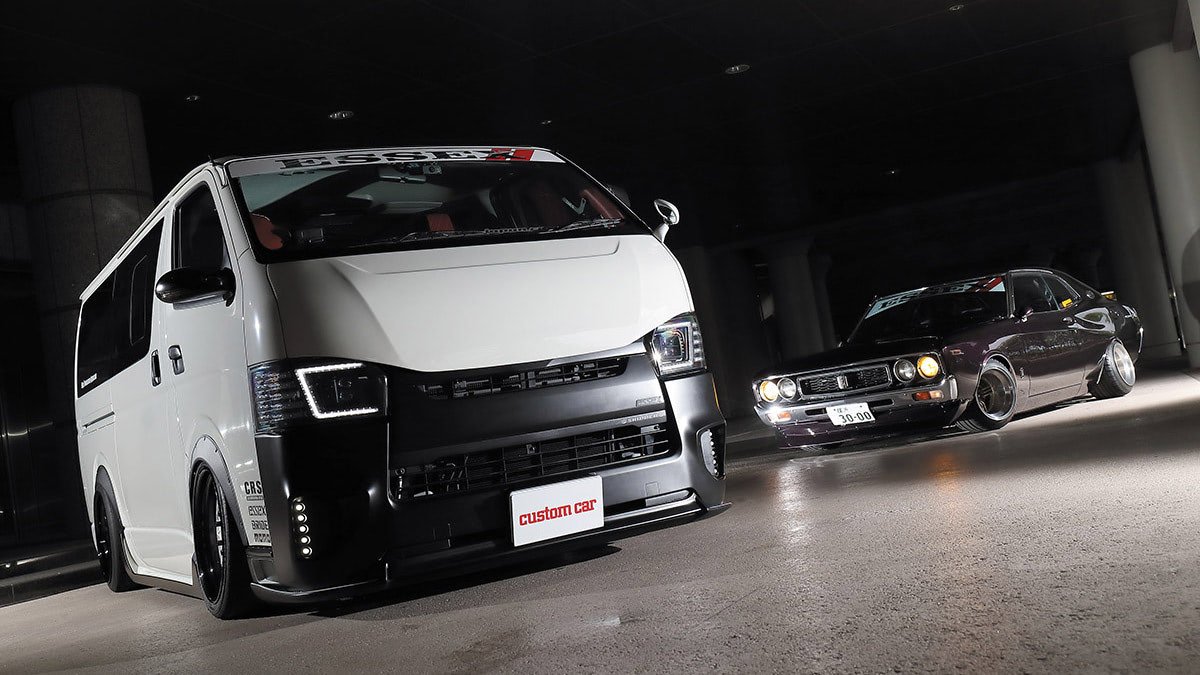 箱車＆旧車の2台持ち!!】200系はハイドロ激低仕様、ローレルは