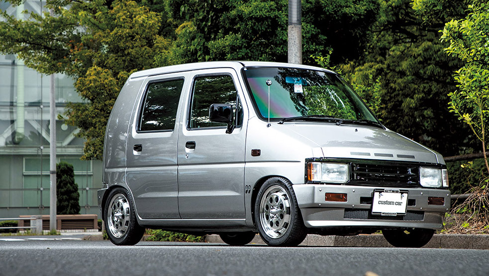 初代ワゴンRのテラノ顔!!】GC10ハコスカ用の45テールも移植！ スズキと 