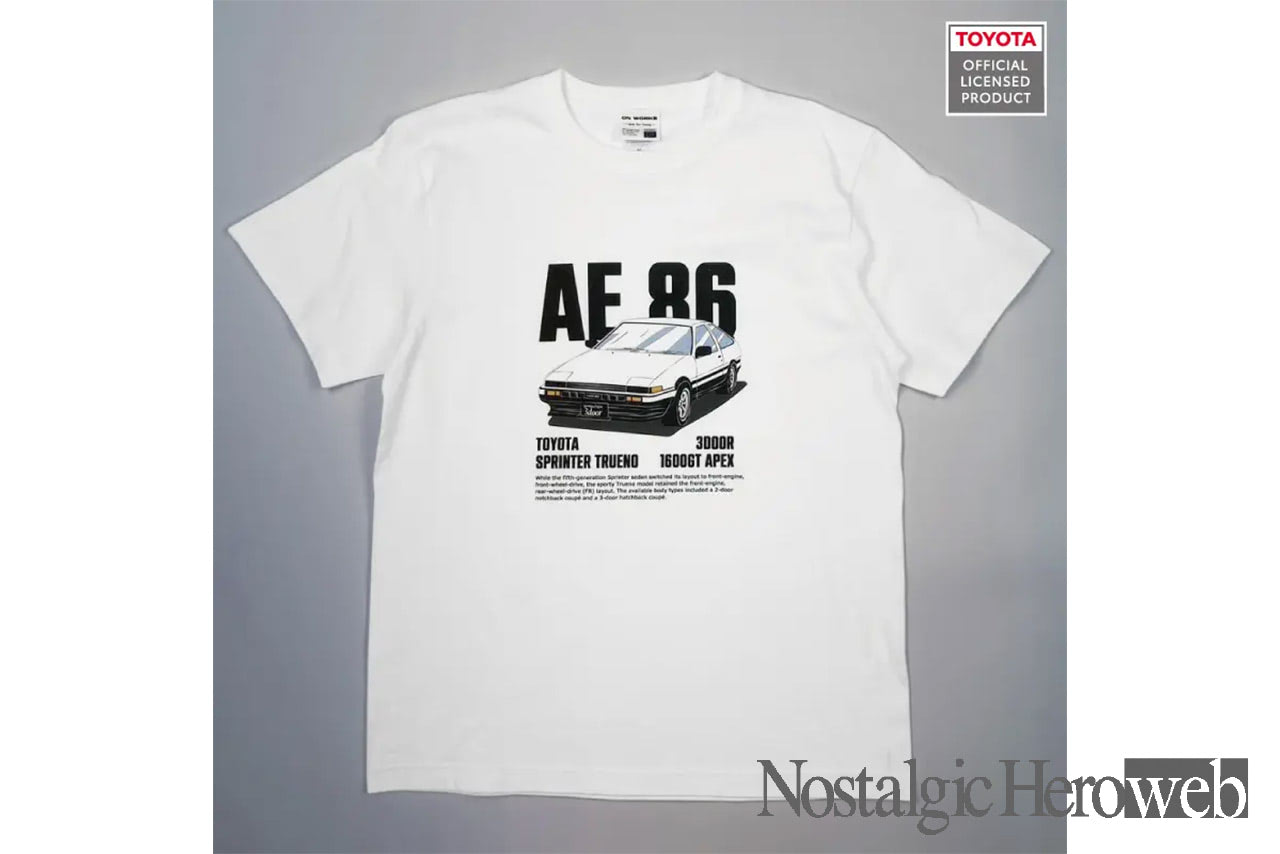ハチロクファン必見！ トヨタ公認！『TOYOTA AE86 トレノ』デザインT