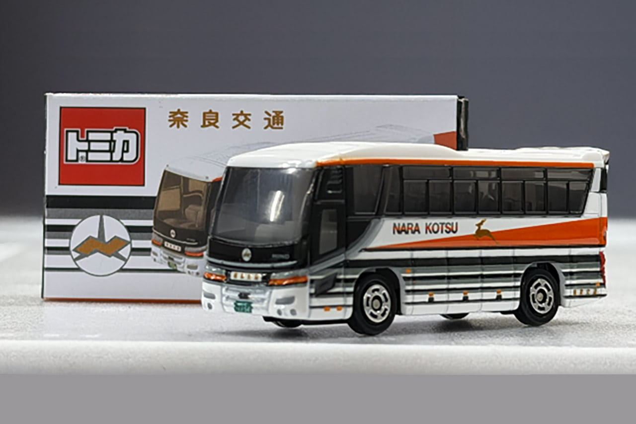トミカ バスミニカー 2個セット　奈良交通　日野セレガ 奈良の風景を彩る「観光の顔」がトミカに。奈良交通オリジナルトミカ第