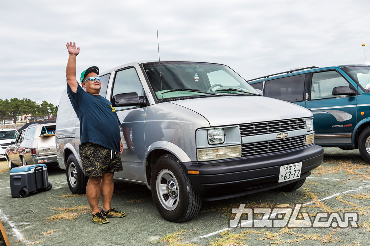 マシンたちが作り上げたアメリカンな空間！ まさかここが静岡の漁港だ