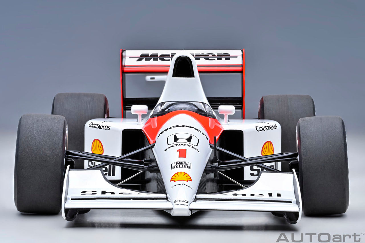 A.セナ マクラーレン・ホンダ MP4/6  中津達リトグラフ 額装付き 未使用 伝説のセナ足マシン再販】V12ホンダエンジンやカーボン柄まで精密再現