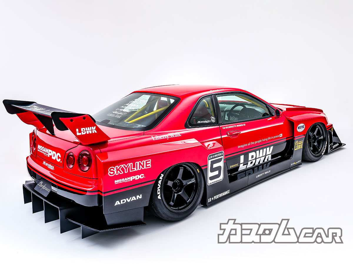 R34スカイラインに伝説の赤×黒ツートンが復活!?】あえてGT系ベース＆L