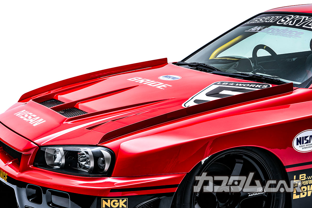 R34スカイラインに伝説の赤×黒ツートンが復活!?】あえてGT系ベース＆L