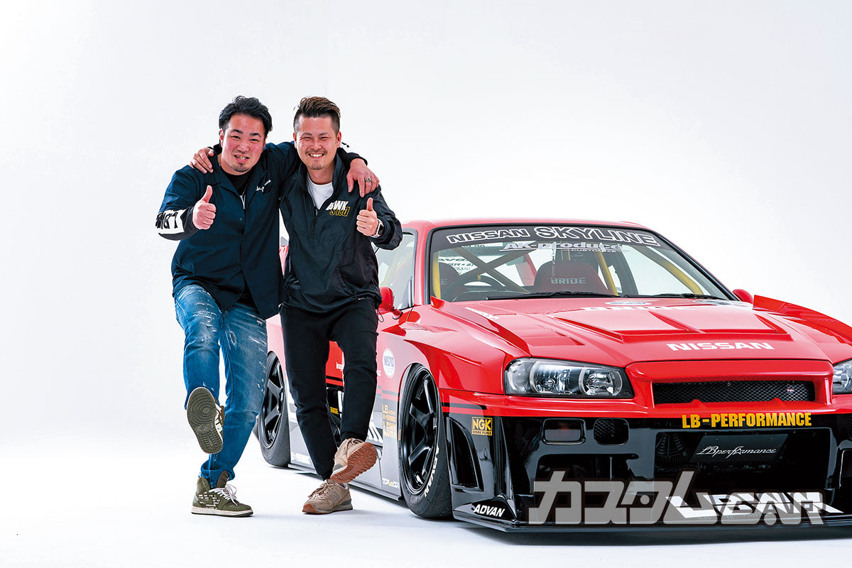 R34スカイラインに伝説の赤×黒ツートンが復活!?】あえてGT系ベース＆L