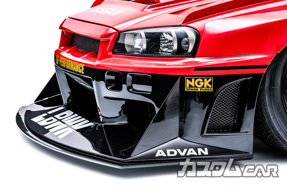R34スカイラインに伝説の赤×黒ツートンが復活!?】あえてGT系ベース＆L