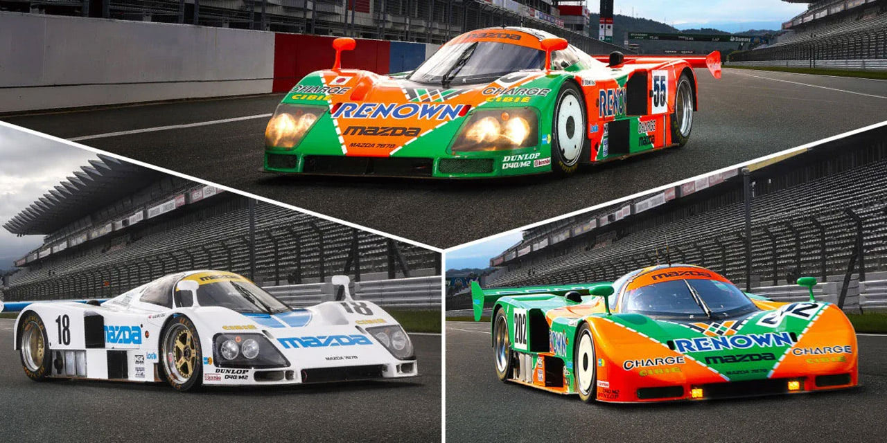 18号車、202号車、そして55号車！ 史上初。マツダ787Bを3台同時展示