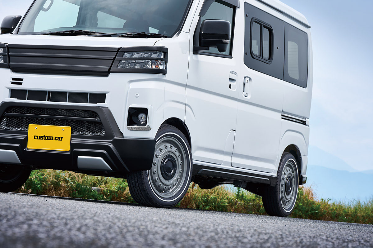 軽トラ、軽バン　12インチ 軽バン＆軽トラにピッタリのスタイリッシュで武骨なホイール