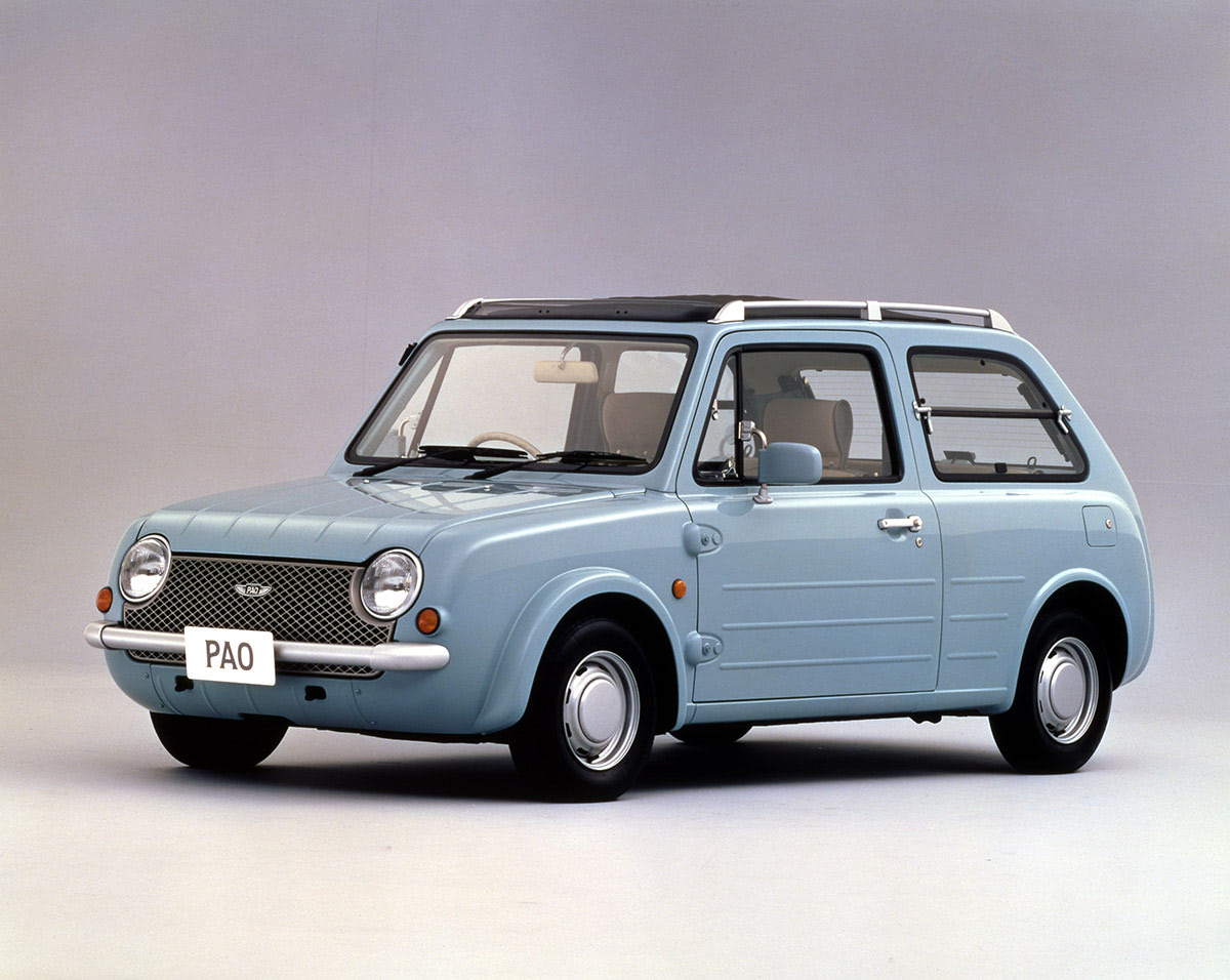 日産パイクカー3台（Be-1、パオ、フィガロ）
