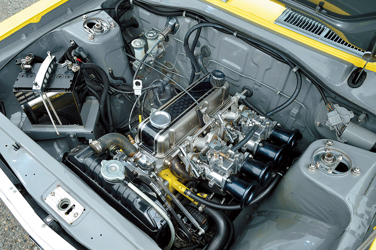 ちっちゃいサニーが目立つようにイエローに塗った女性オーナー｜1973年