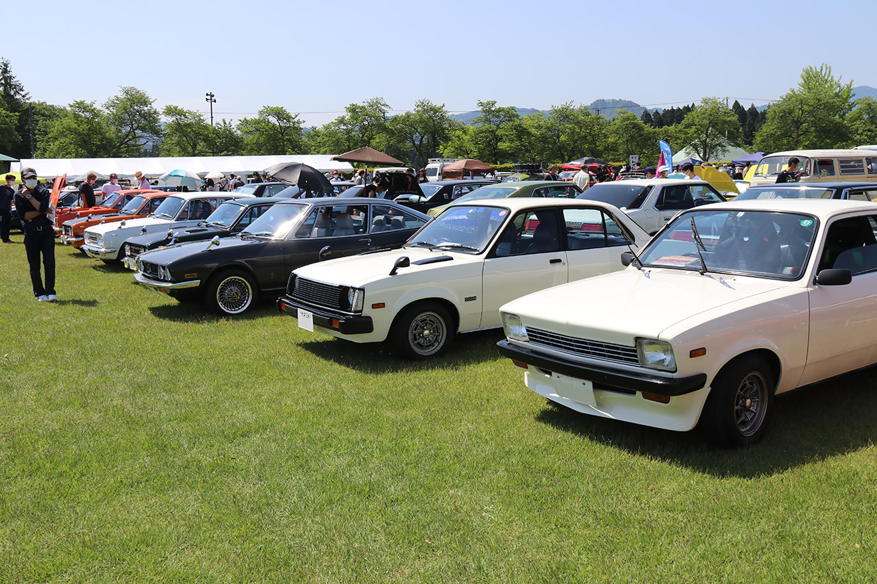 新車ワンオーナーのケンメリや、日産パトロールも【国産旧車編】新緑の中に集まった200台の旧車たち！ 西会津なつかしCarショー