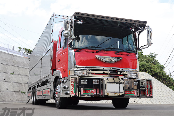 丸アンドン　トラック 大型商品】リニューアル♪両面ウロコ柄仕様！板厚up！丸棒太さup！大型