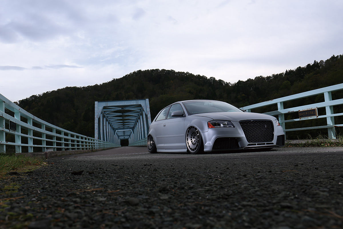 アウディ A3 フルカスタム 4K)AUDI A3 8P hatchback JDM style アウディA3 ハッチバック カスタム
