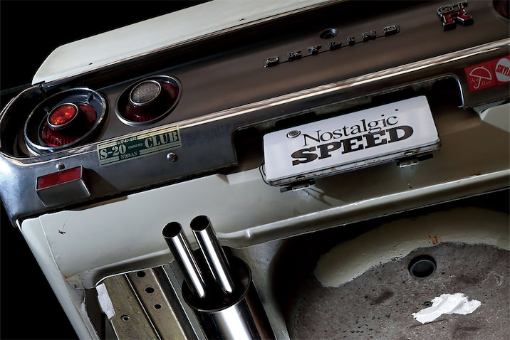 旧車　ワンオフ汎用ハネアゲ出口付タイコ　ハコスカ、ケンメリ　マフラー 0639942ea14cc00c22168af445690b