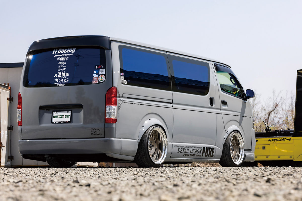 廃車寸前のハイエースをブリブリのオバフェン仕様に!!】ワイド化＋