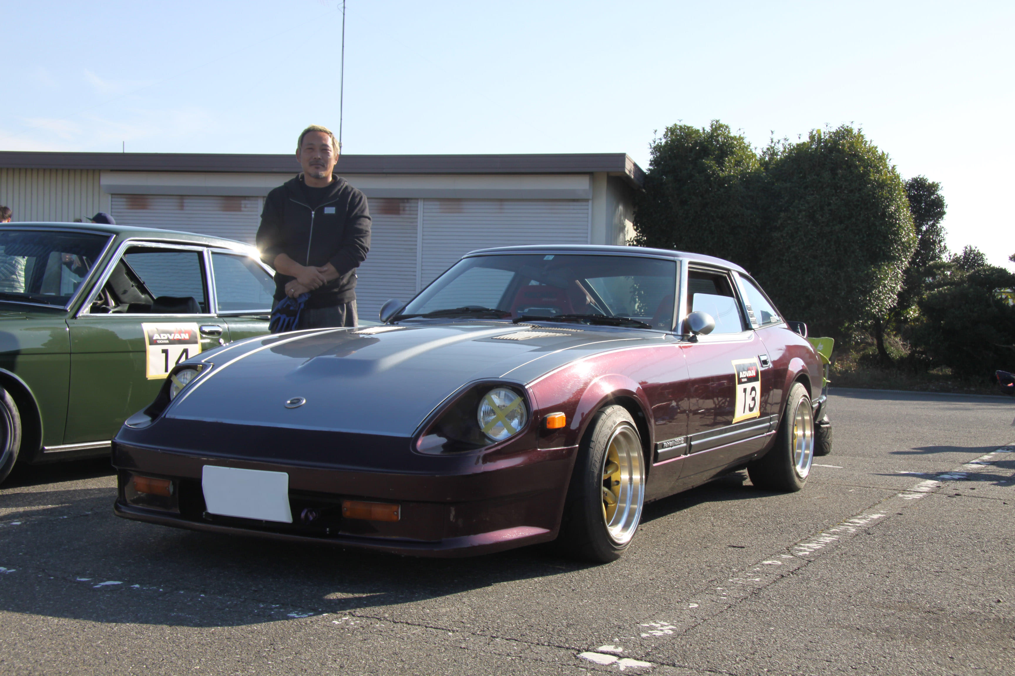 Nostalgic SPEEDでおなじみ、茜ちゃんのサニトラもサーキット走行会に