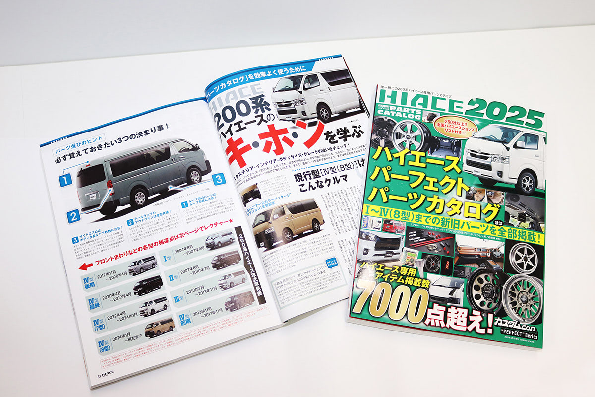 立つんデス！】400ページオーバーのカタログ本「ハイエース