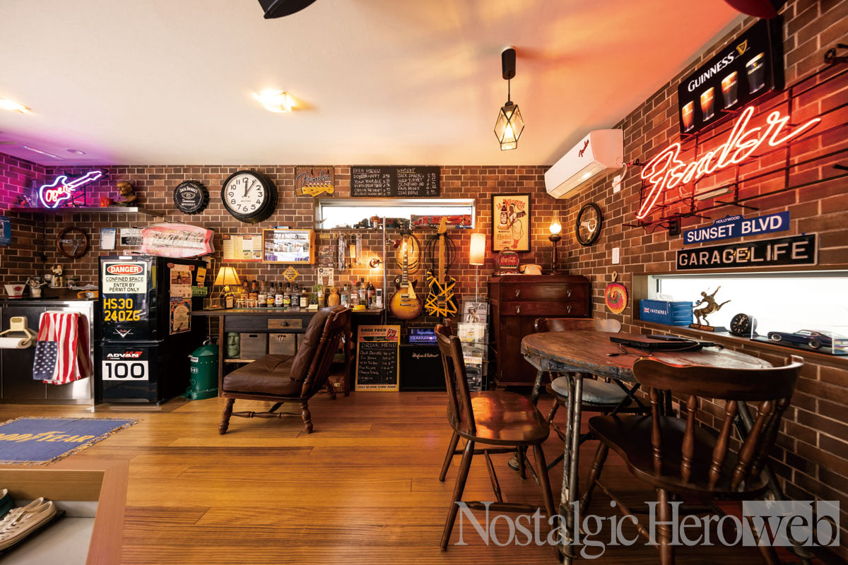 カスタムペイント　チェアー　ワンオフ　ガレージインテリア ガレージハウス｜J-BASE | 仙台、盛岡、八戸、青森でデザイン住宅を