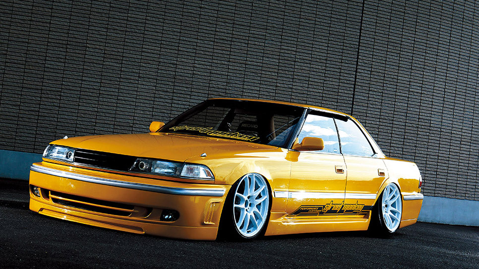 ベースはじいちゃんの形見!!】フェンダーアーチにガッツリ被せた激低車