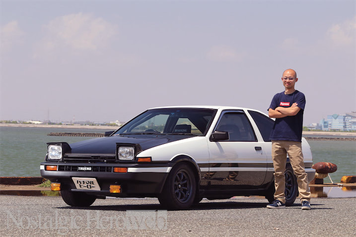 AE86 トヨタ　Rocker ５次元　ハチロク　横浜から　マフラー マフラーはあえてデフ上レイアウトを選択！ きっかけは「頭文字D」だっ