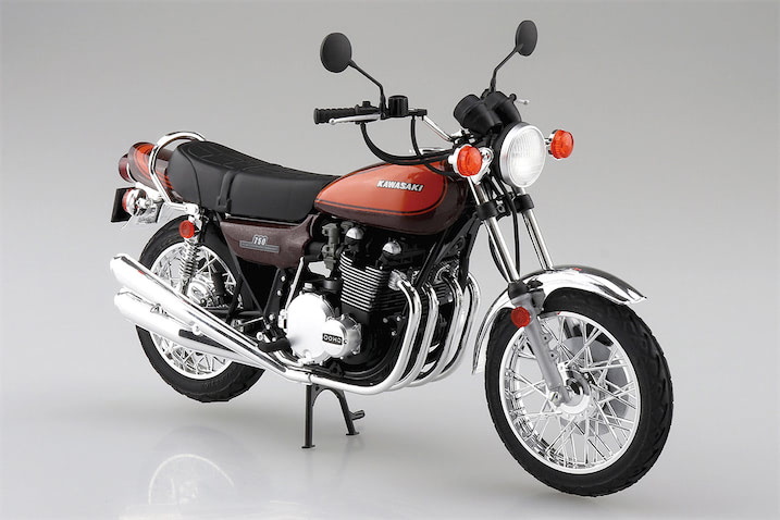 アオシマ　GTO 火の玉　ZI ZⅡ RZ ミニチュアバイクセット 希少 Aoshima 1/12 Legendary Kawasaki ZII GTO Onizuka Special Model Kit