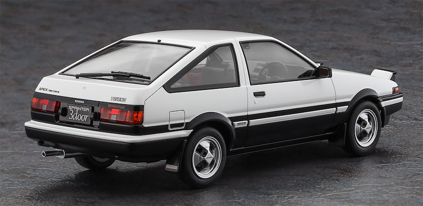 ハセガワの本気。1／24スケール「AE86トレノ GT APEX」が完全新金型で