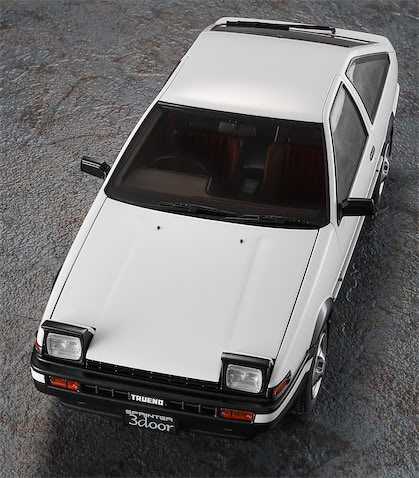 ハセガワの本気。1／24スケール「AE86トレノ GT APEX」が完全新金型で