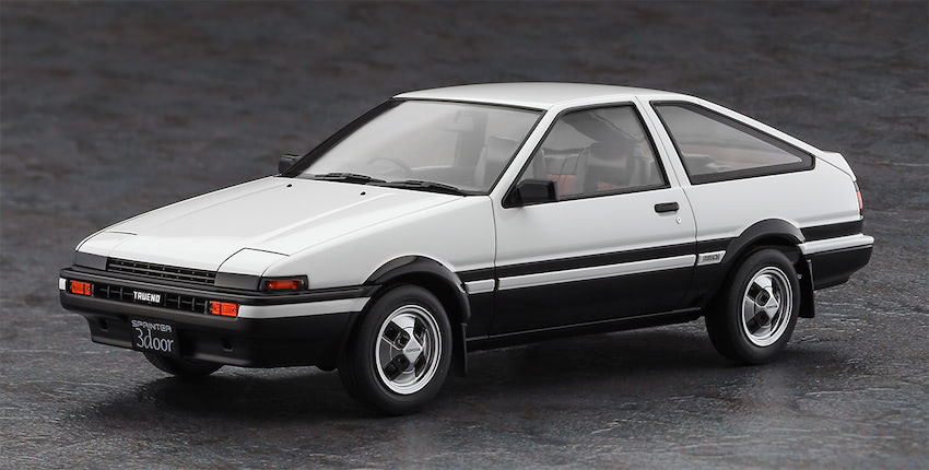ハセガワの本気。1／24スケール「AE86トレノ GT APEX」が完全新金型で
