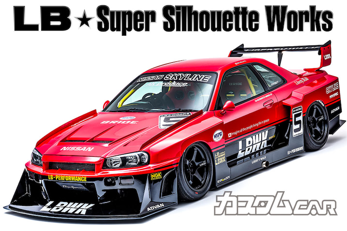 R34スカイラインに伝説の赤×黒ツートンが復活!?】あえてGT系ベース＆L