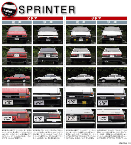 全モデルすべて見せます！【AE86徹底解剖】スプリンタートレノ 外観編