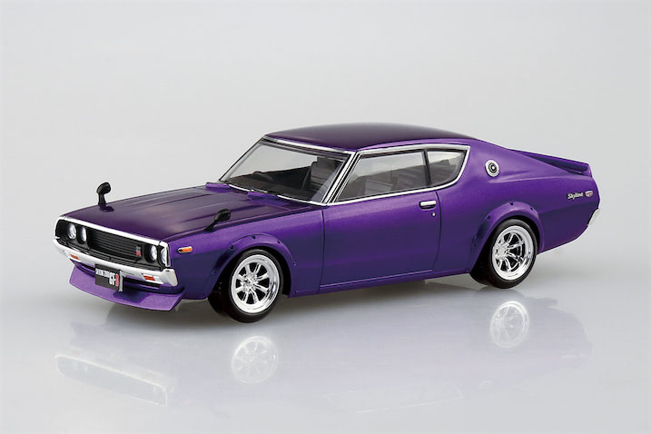 1/24 アシェット 国産名車 スカイライン ケンメリ 旧車 改造車 カスタム ケンメリGT-Rカスタム仕様が登場！アオシマの「ザ☆スナップキット」に